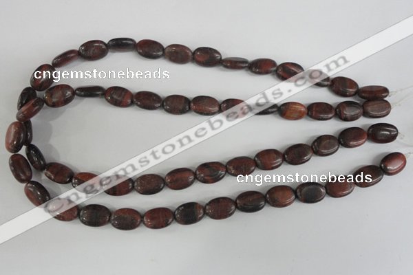 COV95 15.5 inches 10*14mm oval red tiger eye beads wholesale