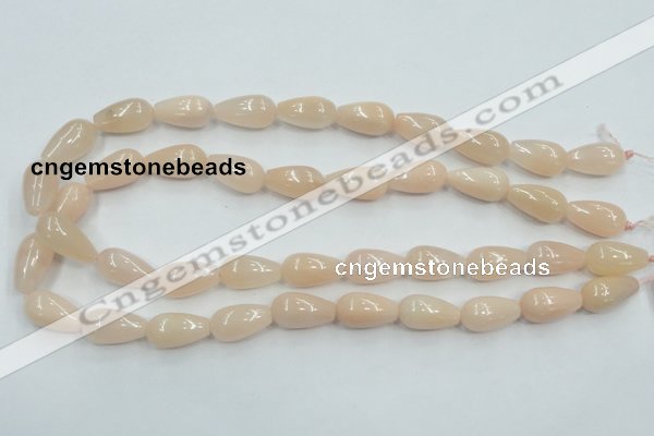 CPI03 15.5 inches 10*20mm teardrop pink aventurine jade beads