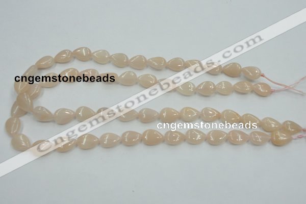 CPI04 15.5 inches 10*14mm flat teardrop pink aventurine jade beads