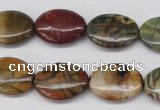 CPJ403 15 inches 13*18mm oval picasso jasper gemstone beads