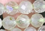 CPR376 15.5 inches 6mm faceted nuggets prehnite gemstone beads