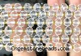 CRB6000 15 inches 6*8mmfaceted rondelle white crystal beads