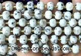 CRB6018 15 inches 6*8mm faceted rondelle sesame jasper beads