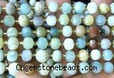 CRB6080 15 inches 6*8mm faceted rondelle colorful amazonite beads