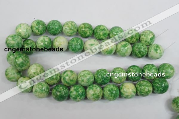 CRF188 15.5 inches 20mm round dyed rain flower stone beads wholesale