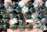 CRG81 15 inches 16mm star moss agate beads wholesale