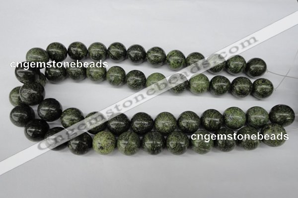 CRO428 15.5 inches 16mm round green lace gemstone beads wholesale