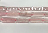 CRQ752 15.5 inches 20*40mm rectangle rose quartz beads