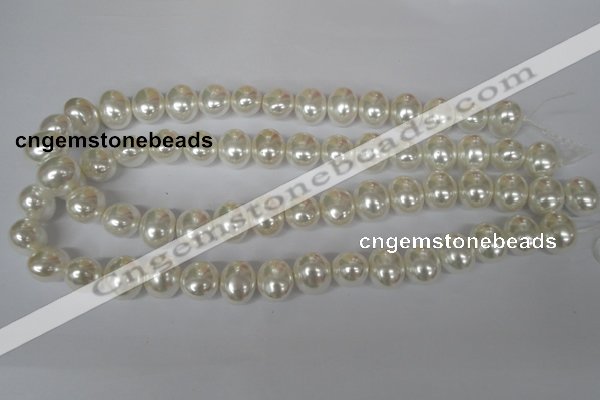 CSB135 15.5 inches 12*15mm – 13*16mm oval shell pearl beads