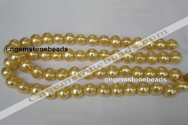 CSB143 15.5 inches 12*15mm – 13*16mm oval shell pearl beads