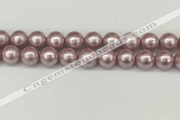 CSB2246 15.5 inches 16mm round wrinkled shell pearl beads wholesale