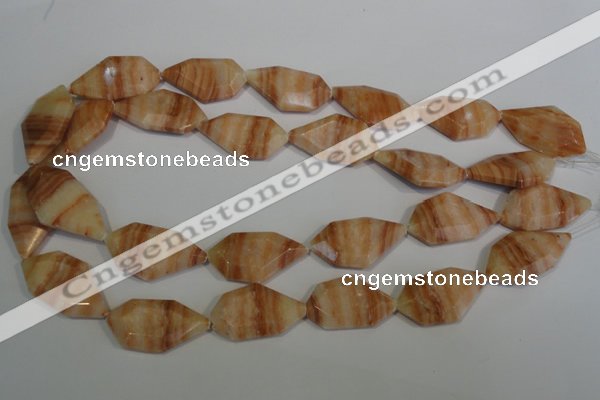 CSL85 15.5 inches 17*32mm freefrom silver leaf jasper beads wholesale