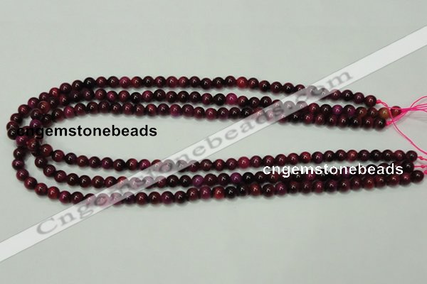 CTE135 15.5 inches 6mm round dyed tiger eye gemstone beads