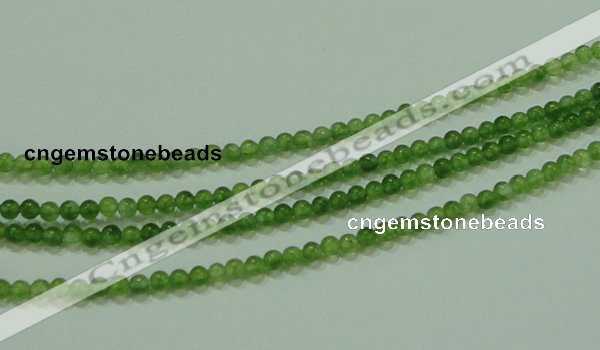 CTG63 15.5 inches 2mm round tiny dyed white jade beads wholesale