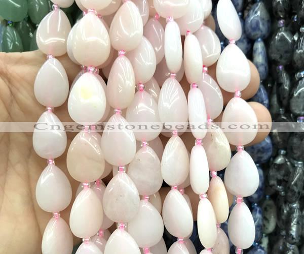 CTR504 15 inches 13*18mm flat teardrop pink aventurine jade beads