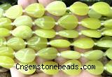 CTR506 15 inches 13*18mm flat teardrop lemon jade beads