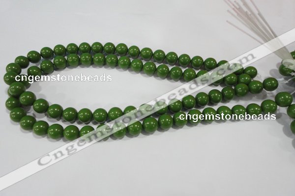 CTU1395 15.5 inches 12mm round synthetic turquoise beads