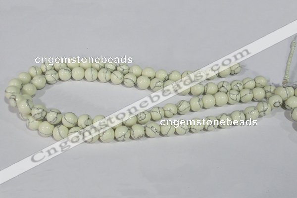 CTU1797 15.5 inches 16mm round synthetic turquoise beads