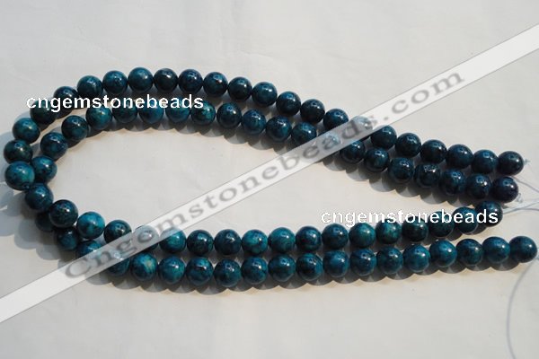 CTU2413 15.5 inches 10mm round synthetic turquoise beads