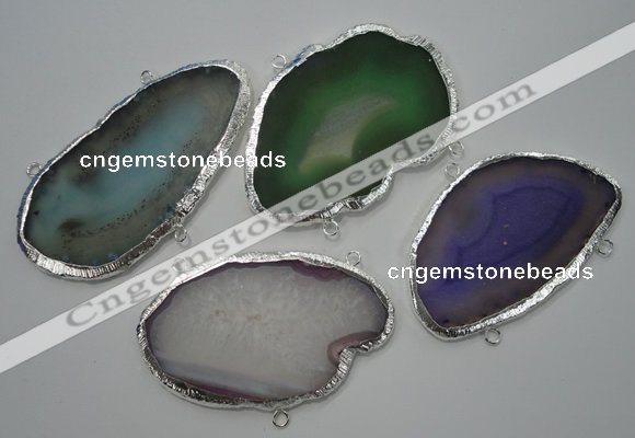 NGC41 40*60mm - 60*80mm freeform druzy agate connectors