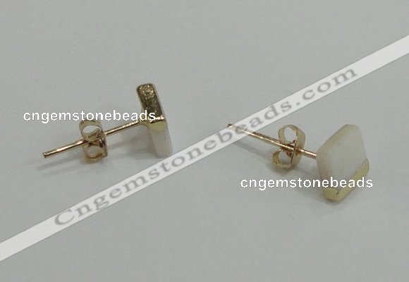 NGE150 5*6mm - 6*7mm freeform shell earrings wholesale