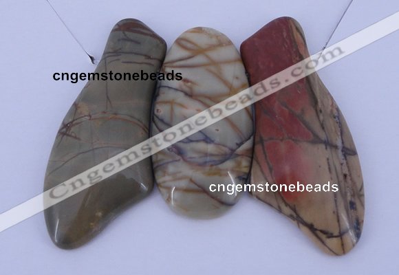 NGP12 Picasso jasper gemstone pendants set jewelry wholesale