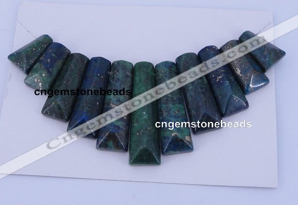 NGP126 Dyed lapis & chrysocolla gemstone pendants set jewelry wholesale