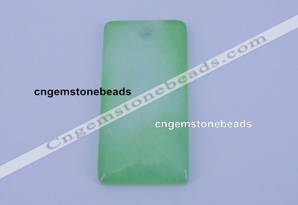 NGP138 2pcs 30*40mm rectangle dyed white jade gemstone pendants