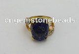 NGR2012 10*15mm faceted oval lapis lazuli gemstone rings